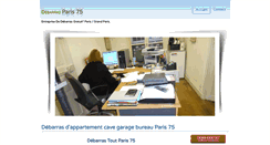 Desktop Screenshot of debarras-paris-75.net