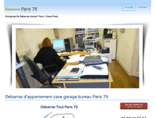 Tablet Screenshot of debarras-paris-75.net